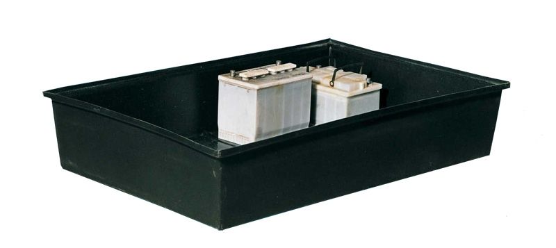 Milieubak kunststof 120x80x25 cm zwart