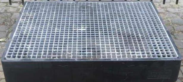 Milieubak staal 120x80x35 cm met rooster